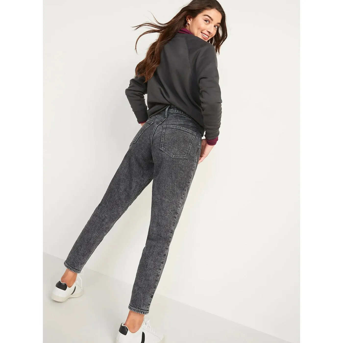 ON Dark Grey Mom High Jeans