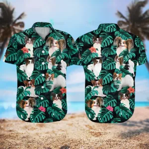 Papillon Hawaii Shirt, Papillon tropical hawaii Shirts For Men, Hawaiian Shirts