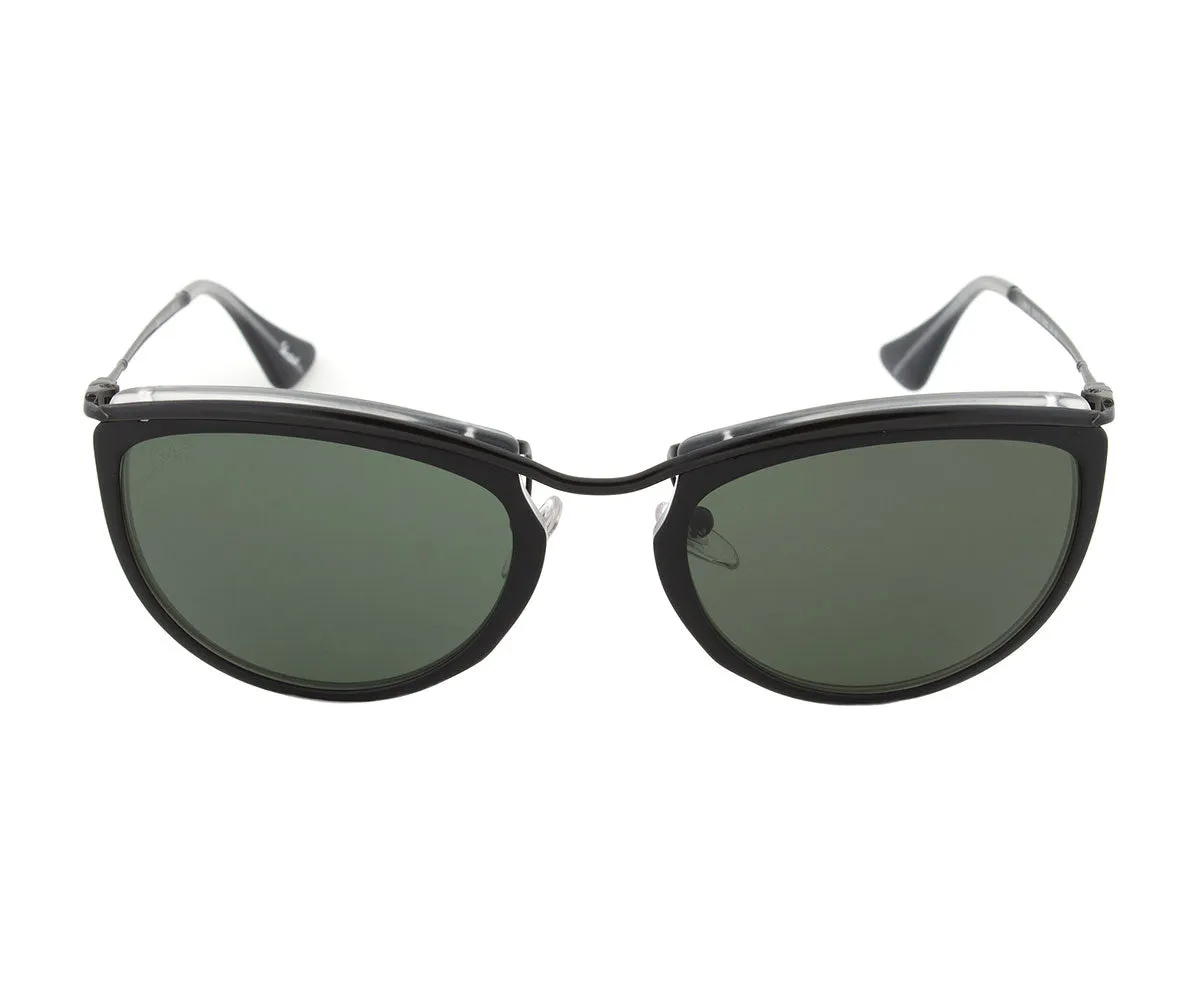 Persol PO3082S 1004/31 Sunglasses | Black and Matte Crystal Frame | Grey Lens