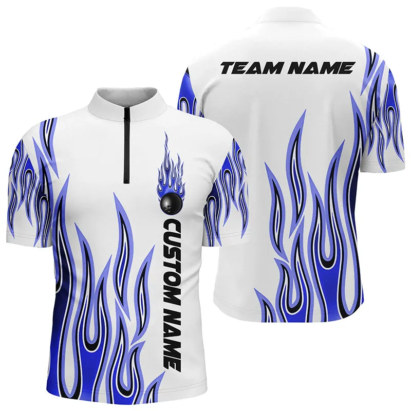 Personalized Flame Bowling Shirts For Men And Women, Multi Color Bowling Jersey Shirt for Bowler