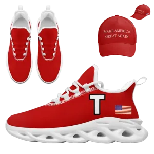 Personalized T Combo Offer, Custom Comfortable Flag Sneakers and Hats, Support Gift