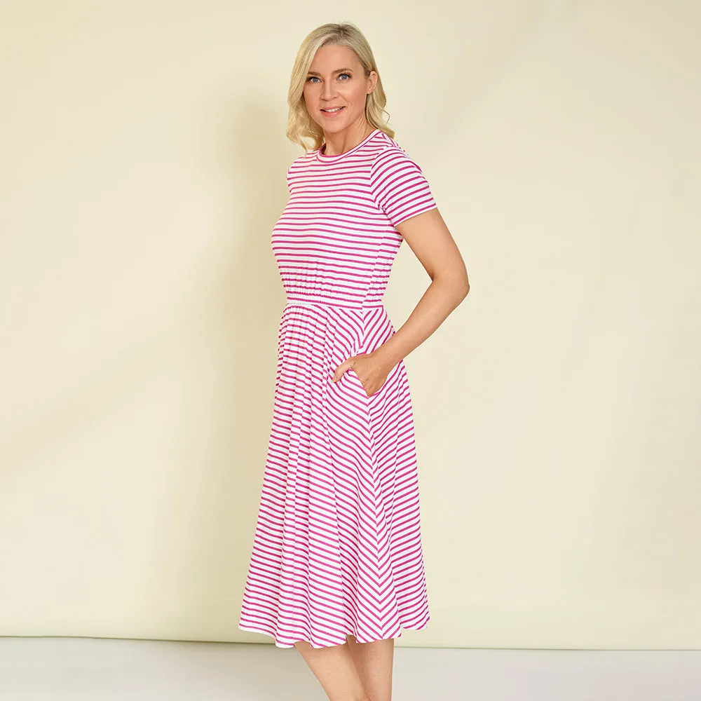 Piper Dress (Pink Stripe)