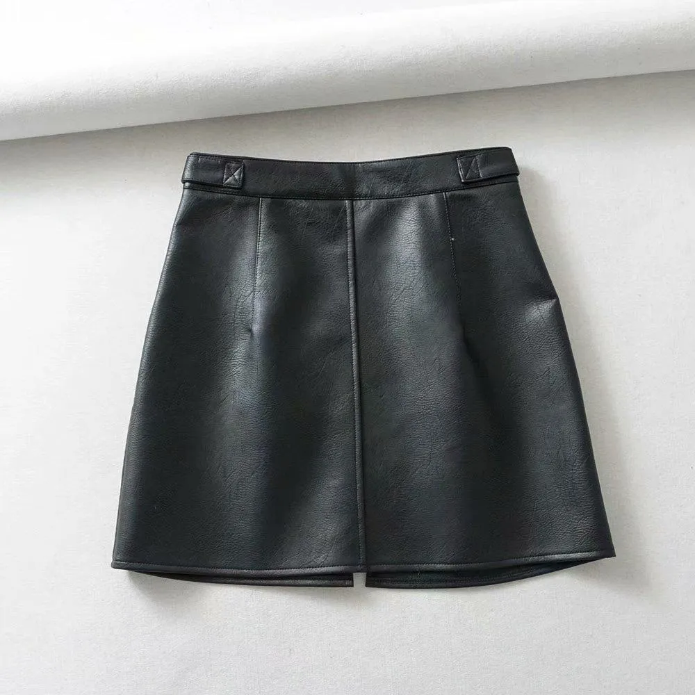 Pocket Zipper Skirt