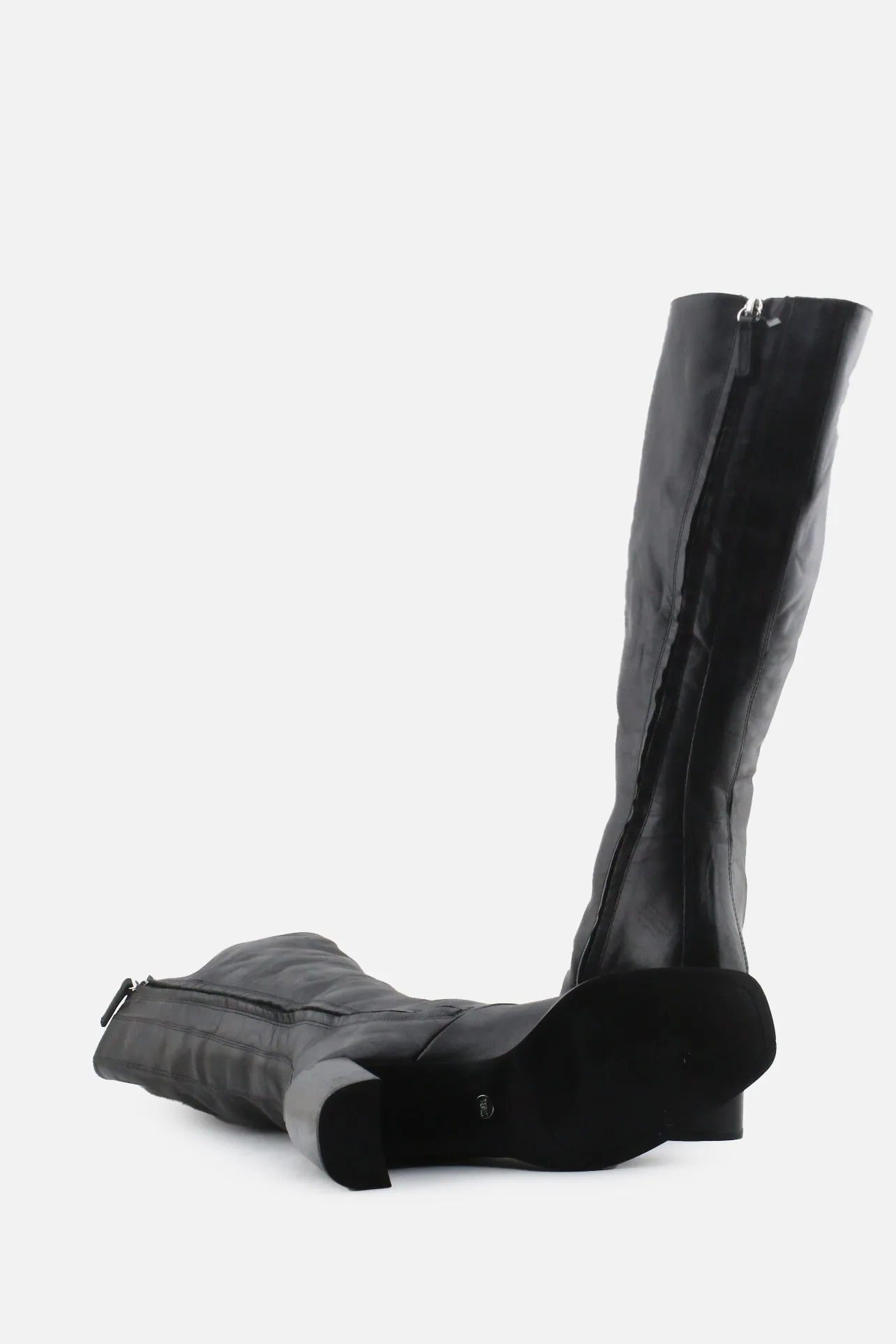 Pull & Bear Zipper Knee High Boots | 100% Authentic Leather