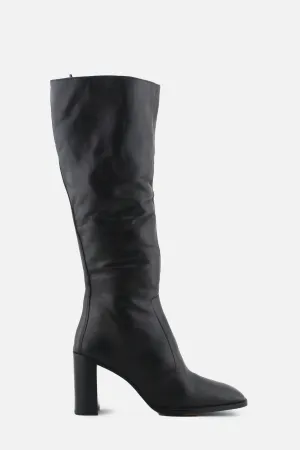 Pull & Bear Zipper Knee High Boots | 100% Authentic Leather