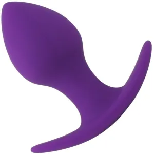 Purple Silicone Anal Plug - Flexible Neck!