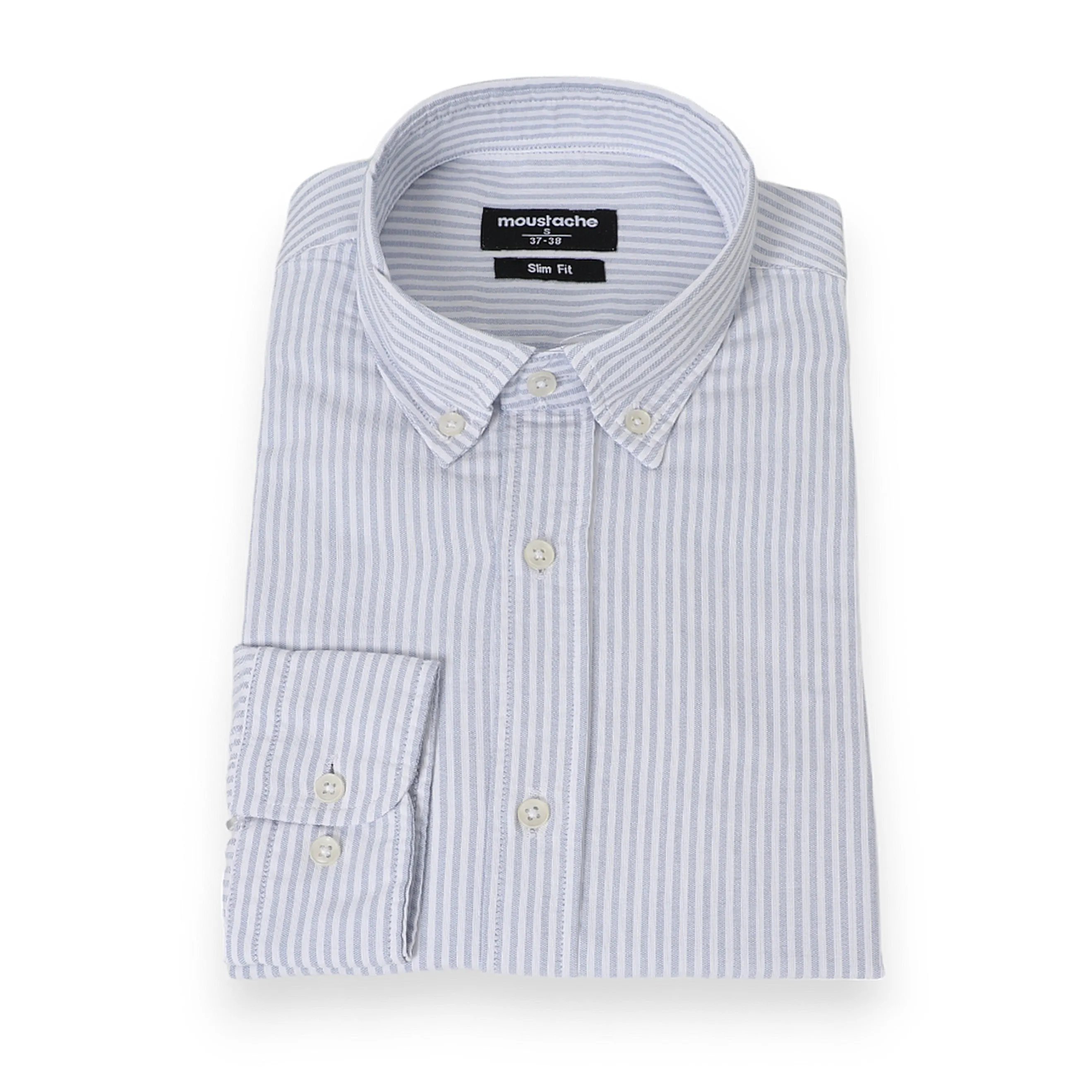 Shirt Striped Light Blue