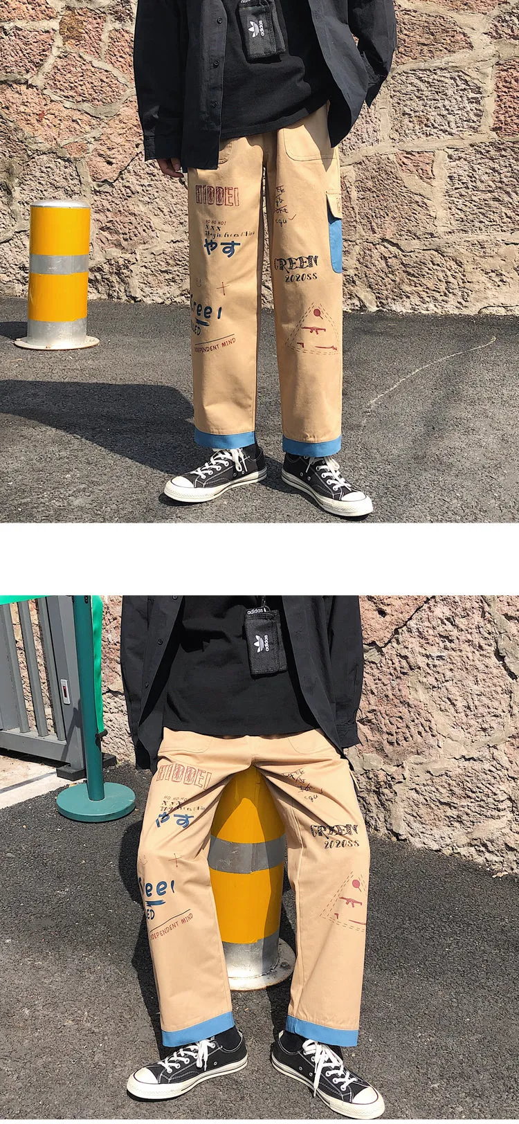 Straight Denim Jeans Men Graphic Printed Jeans 2021 Streetwear  Jeans Man Wildleg Pants Hip Hop Korean Harajuku Fashion Pants