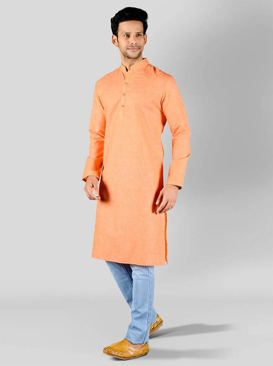 Sunset Orange Kurta | Azania