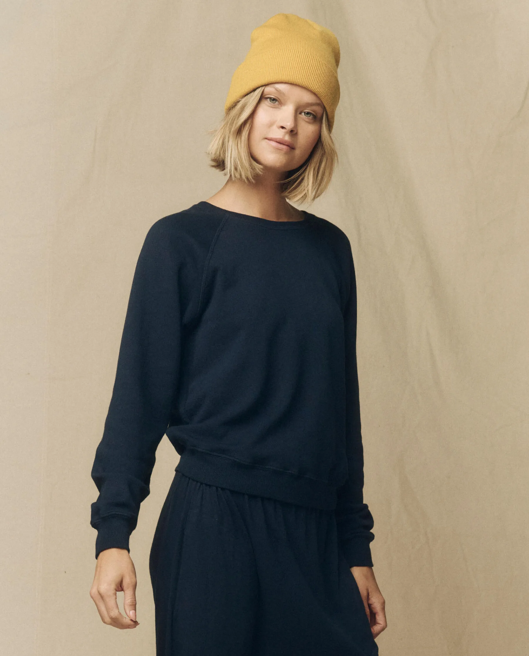 The Shrunken Sweatshirt. Solid -- True Navy