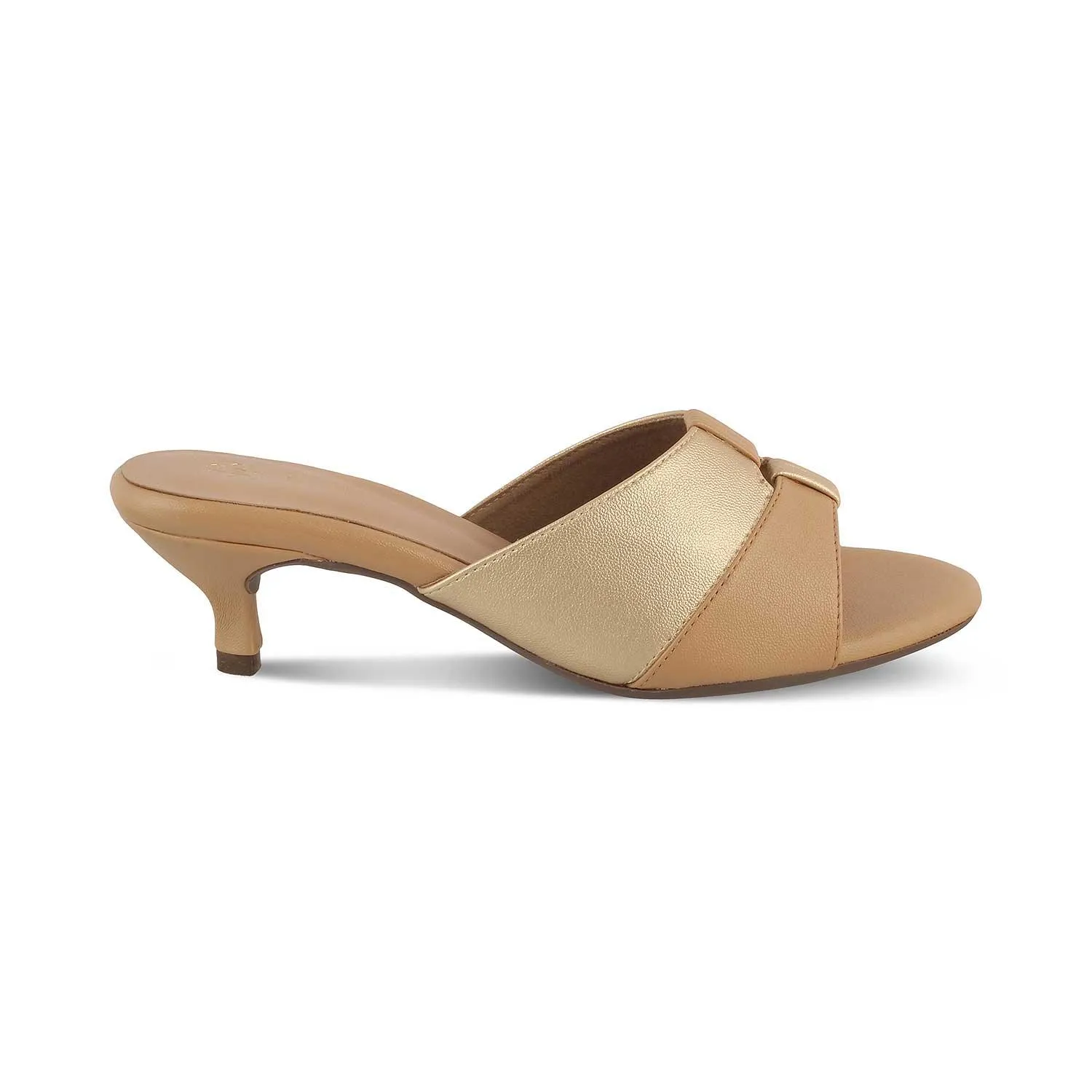 The Siko Beige Women's Dress Heel Sandals Tresmode