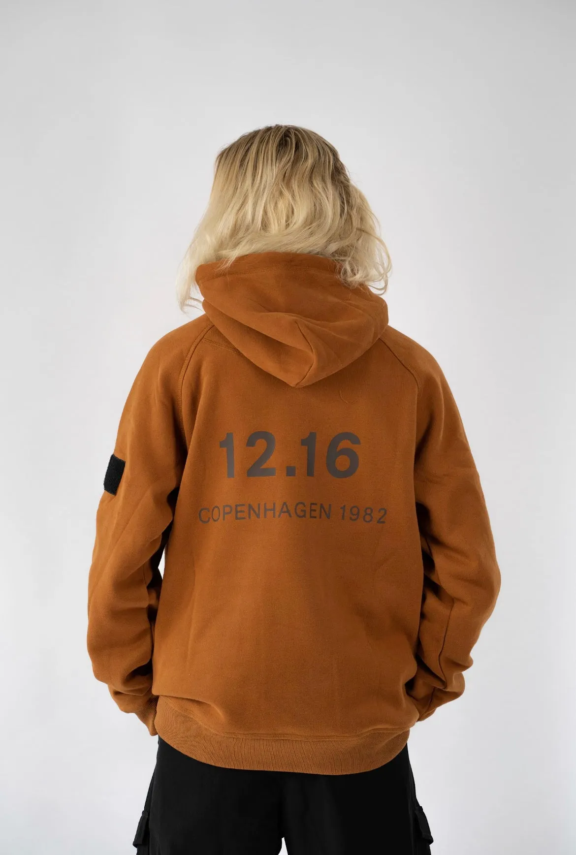 Twelve Sixteen Hoodie Brun Bomuld