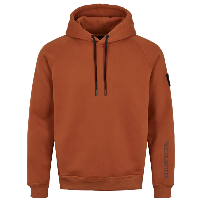 Twelve Sixteen Hoodie Brun Bomuld