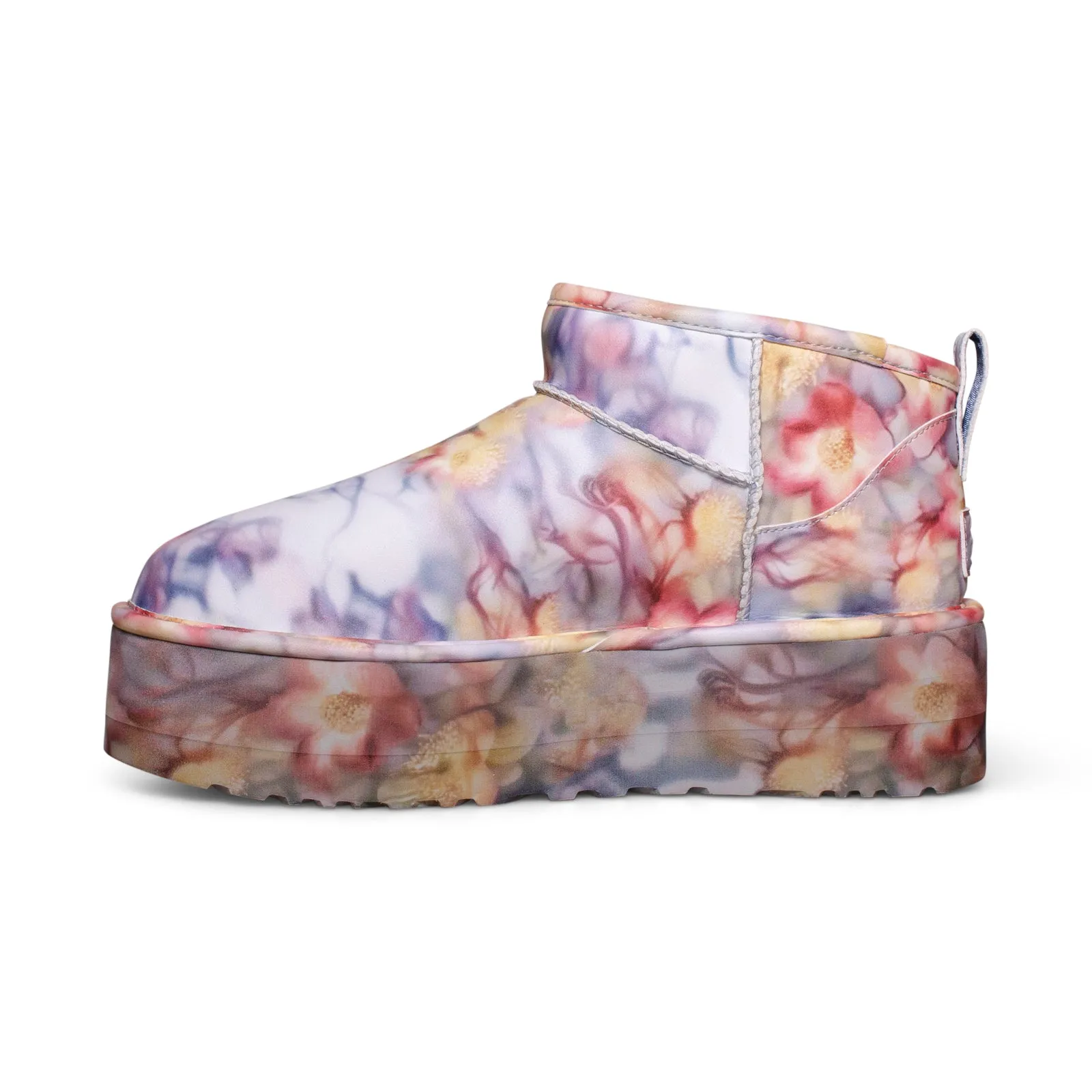 UGG X Collina Strada Ultra Mini Platform Light Blue Floral Boots - All Gender