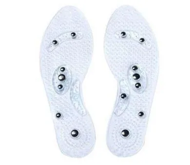 Unisex 1 Pair Silicone Weight Loss Anti Fatigue Insole Magnetic Therapy