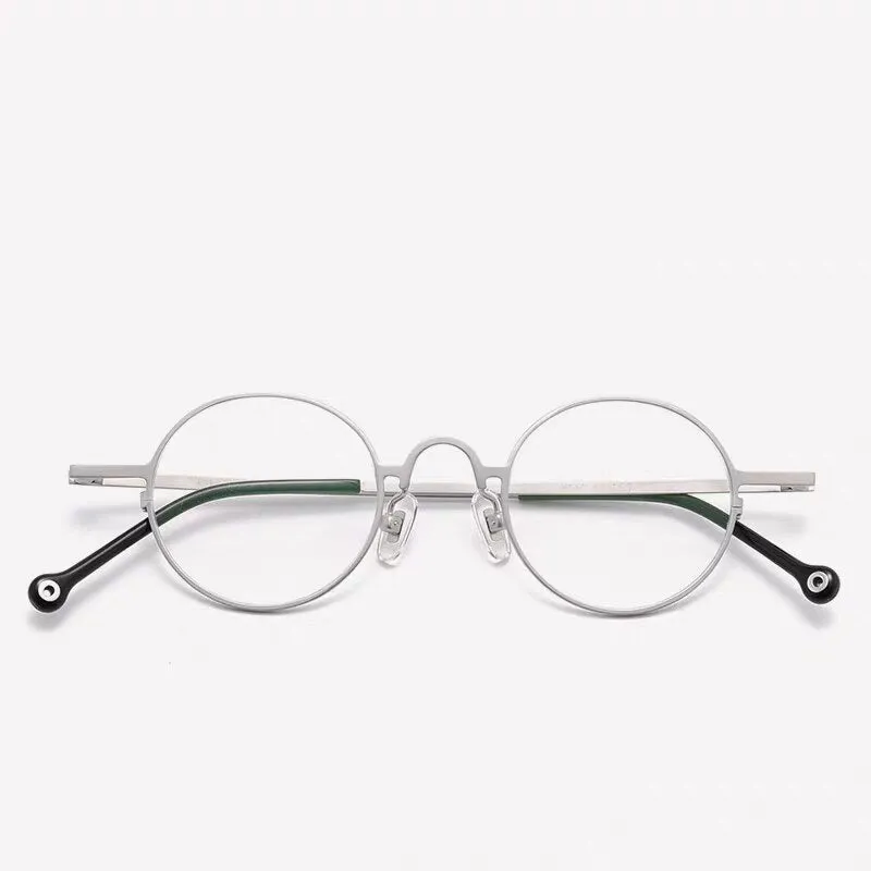 Unisex Full Rim Round Titanium Frame Eyeglasses Zmk080