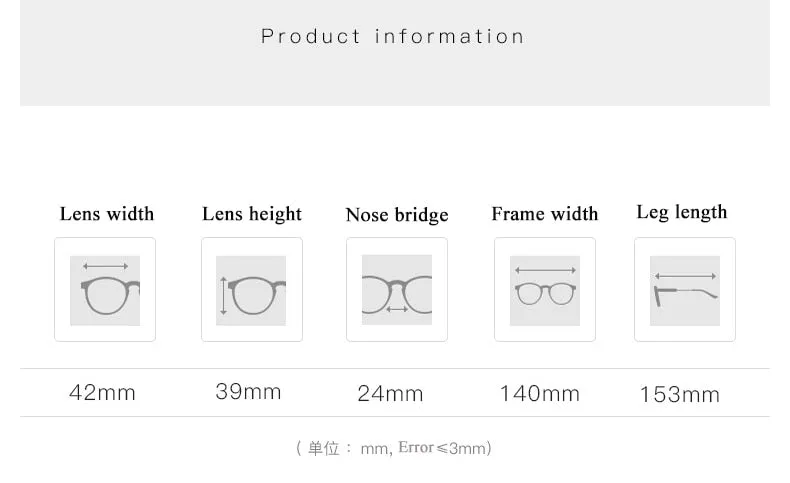 Unisex Full Rim Round Titanium Frame Eyeglasses Zmk080