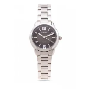 Valentino 20121912-Black Dial Stainless Strap Watch For Women