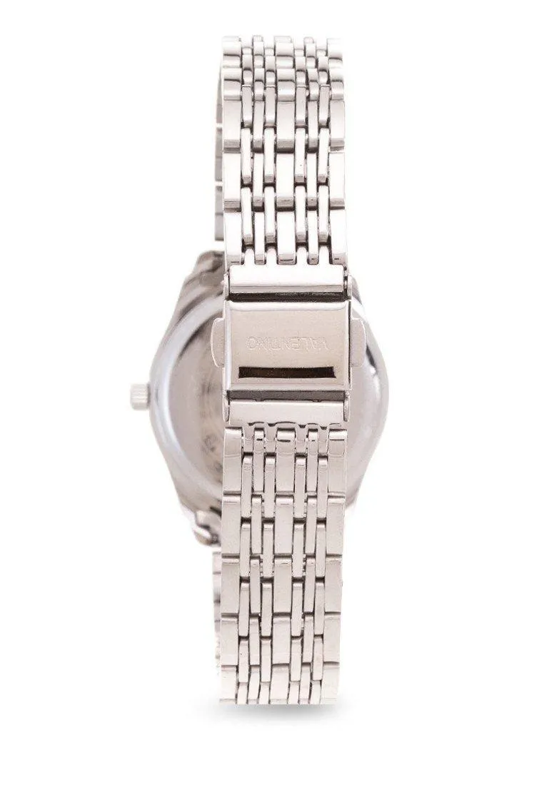 Valentino 20121914-Silver Dial Sta Barbara Mtl L Stainless Strap Watch For Women