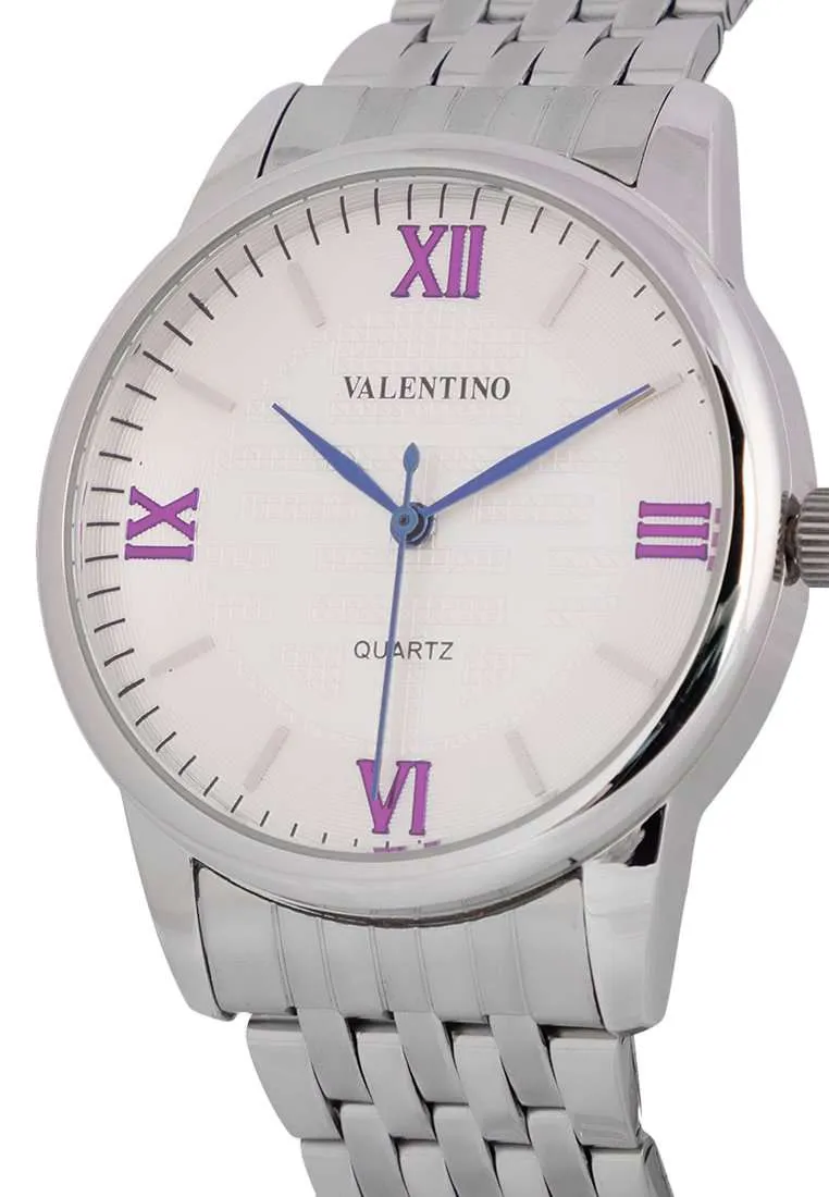 Valentino 20122323-WHITE DIAL Silver Stainless Steel Watch for Women