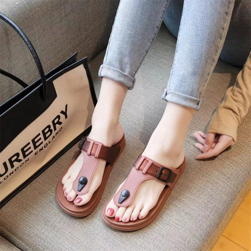 Women Casual Lightweight Non-Slip Flat EVA Flip-flop Sandals