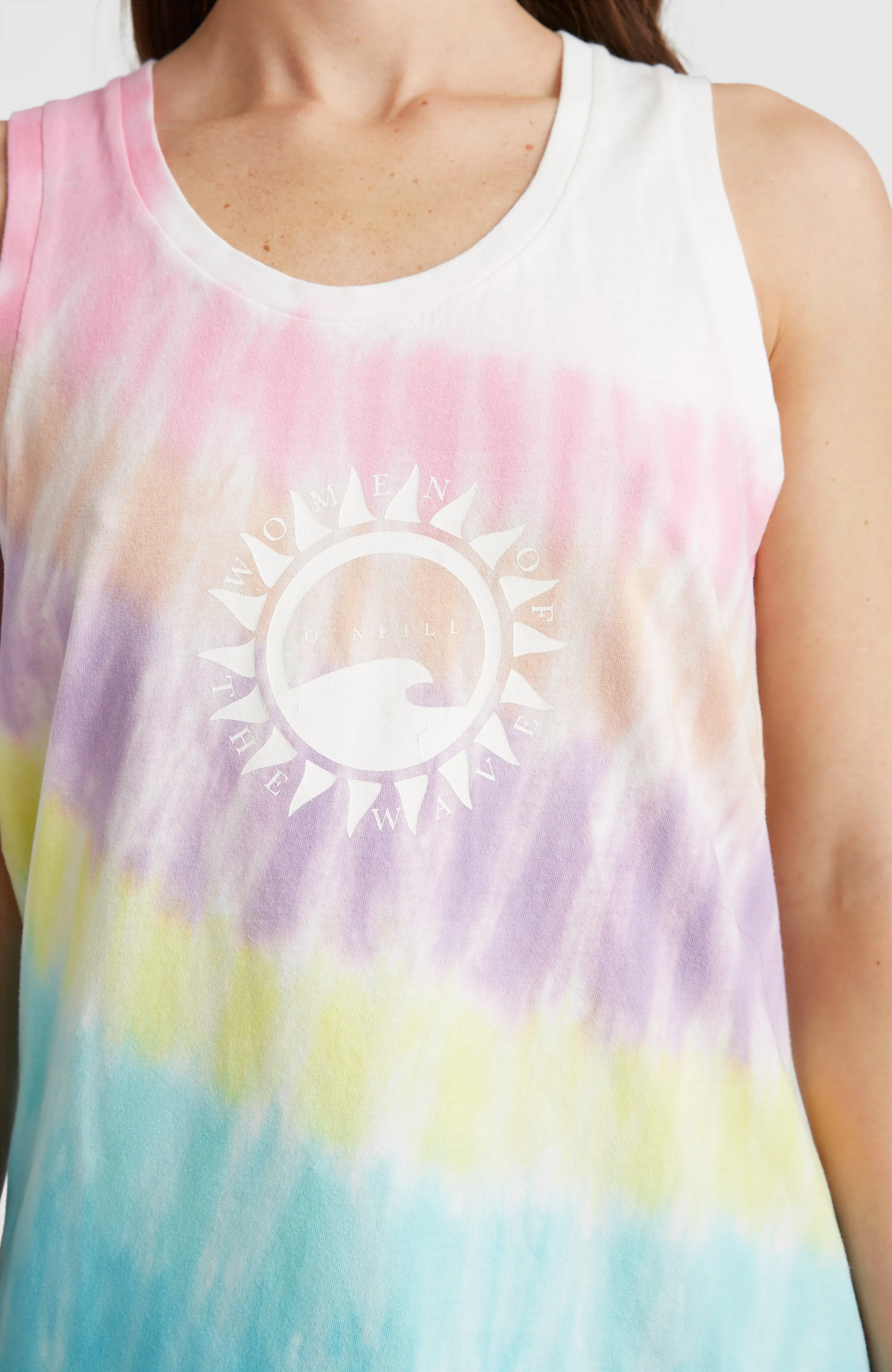 Women Of The Wave Tanktop | Blue Tie Dye