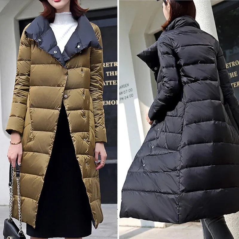 Women's Jacket Coats Turtleneck Long